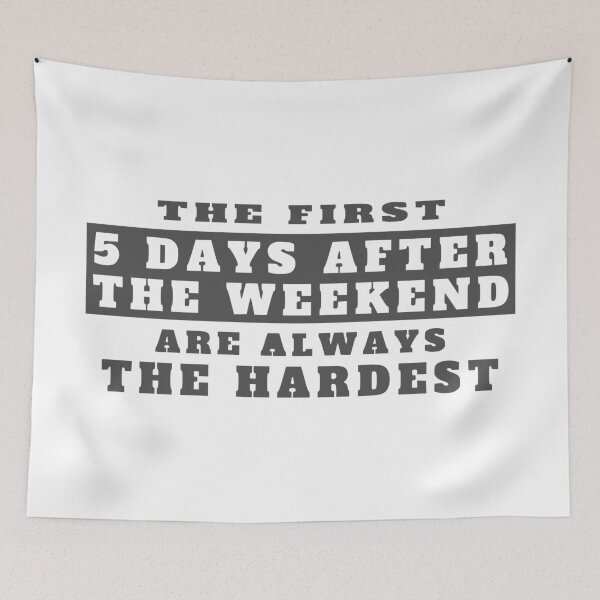 Item preview, first 5 days after the weekend - again monday designed and sold by TShirtsByMs.