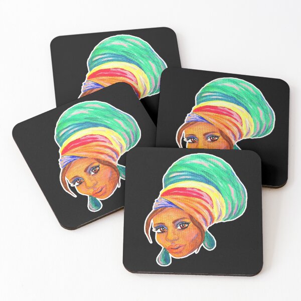 Artikelvorschau, Afrikanisches Turban-Mädchen entworfen und verkauft von Ivy Lily Art.