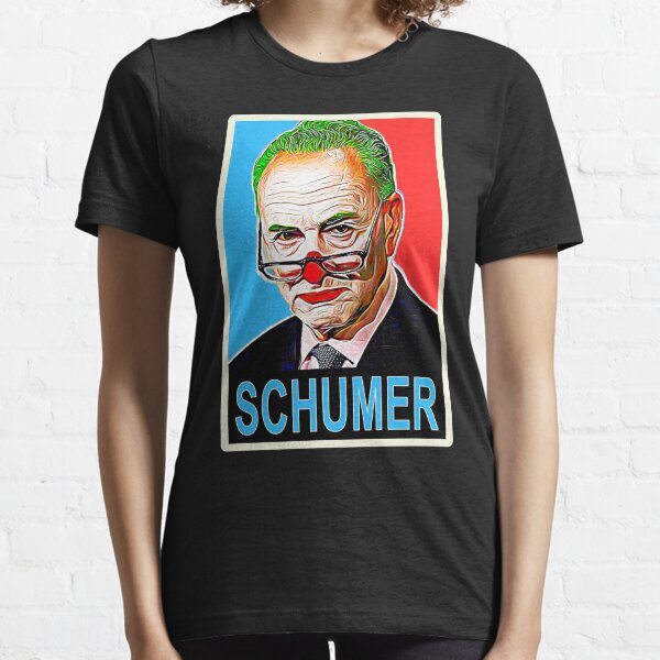 Chuck Schumer “Head Clown” Quote Color Block in Iconic Bernard Fairey HOPE Poster Style Essential T-Shirt