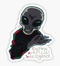 alien onlooker Sticker