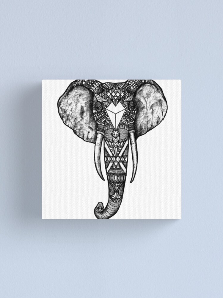 Aztekischer Elefant Leinwanddruck Von Jembatterz Redbubble