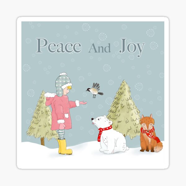 Peace And Joy Sticker