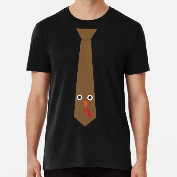 Turkey Necktie - Fancy Thanksgiving Day - Turkey Shirt Premium T-Shirt
