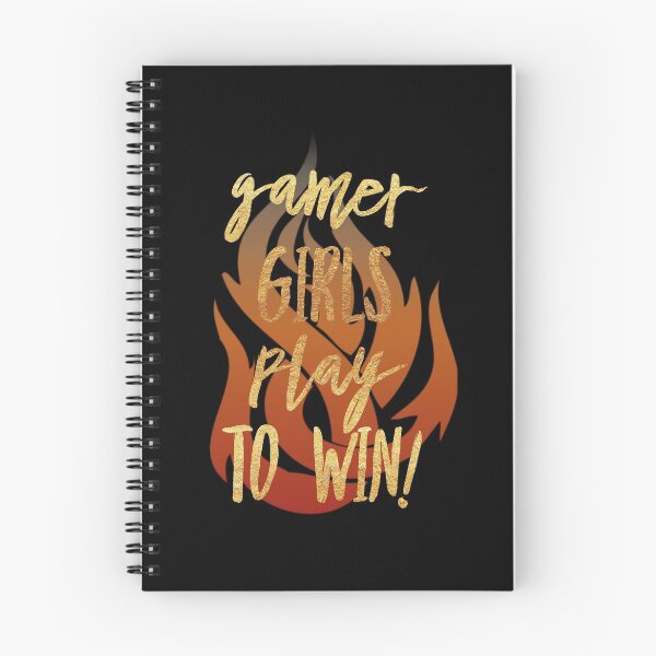 Item preview, Gamer Girls Play to Win! - Fun Con Shirt Logo for Making New Friends Smoke and Goldenfire  designed and sold by CloudDance.