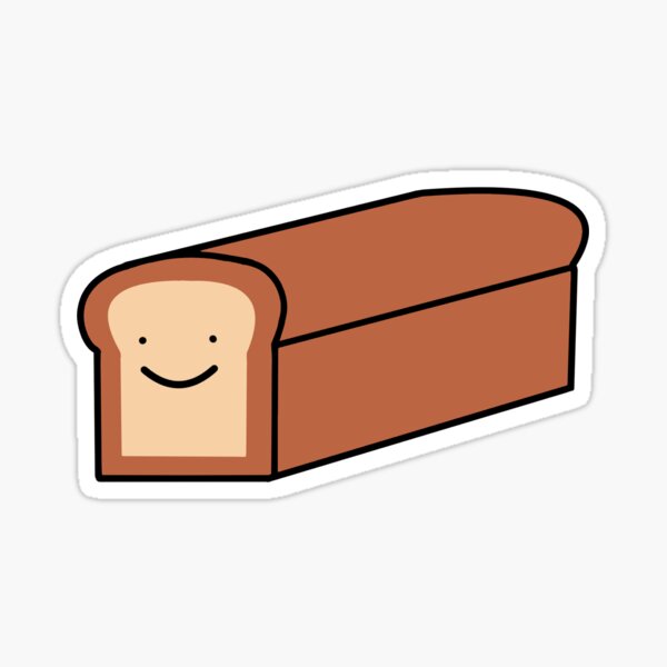 Bread Face Stickers Redbubble - loaf of bread emoji roblox