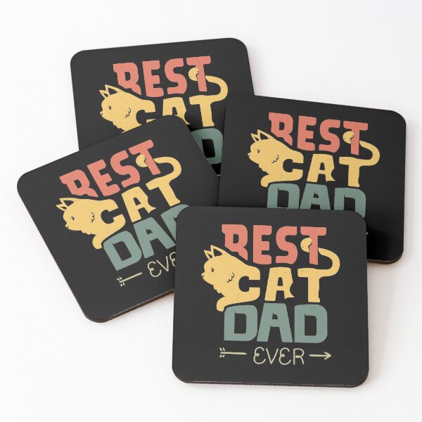 Item preview, Best Cat Dad Ever Squeezing Lazy Kitty designed and sold by cartoonice.