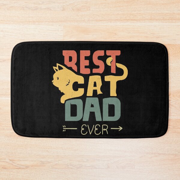 Item preview, Best Cat Dad Ever Squeezing Lazy Kitty designed and sold by cartoonice.