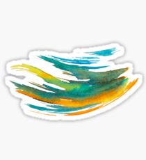 Abstract Watercolor Brush Sticker
