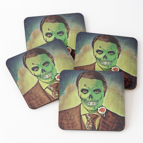 Item preview, Zombie Green Hannibal Lecter for Halloween - Brains! designed and sold by orionlodubyal.