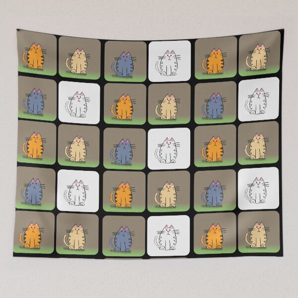 Item preview, Indifferent Cats designed and sold by Moto Scouter.