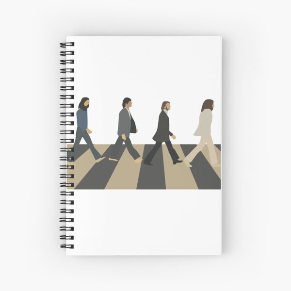 The Beatles Abbey Road Official Lined A5 Wiro Notebook Pad School Fan Retro 