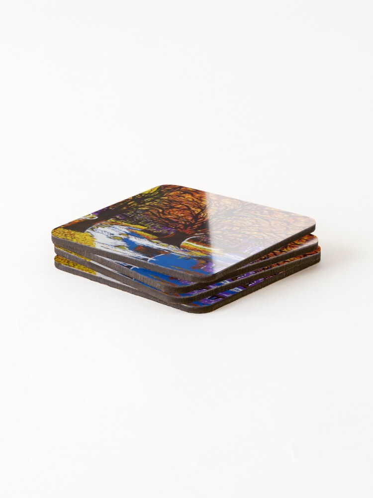 Thumbnail 4 of 5, Coasters (Set of 4), Magical Forest designed and sold by ROB51.