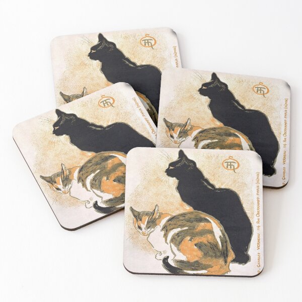 Item preview, HD. Two Cats, (1894), by Théophile Alexandre Steinlen designed and sold by LORD  H.D..
