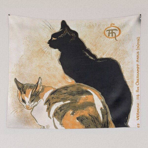 Item preview, HD. Two Cats, (1894), by Théophile Alexandre Steinlen designed and sold by LORD  H.D..