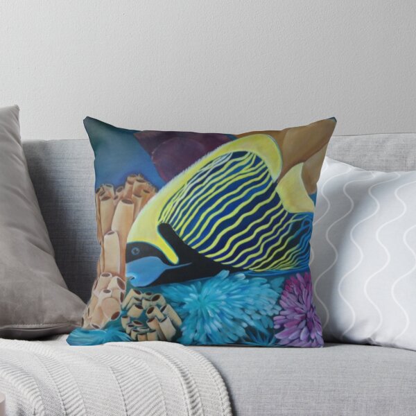 Item preview, Tropical Emperor Fish and Coral designed and sold by Xenia Blankinship.