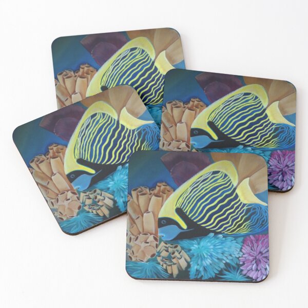 Item preview, Tropical Emperor Fish and Coral designed and sold by Xenia Blankinship.