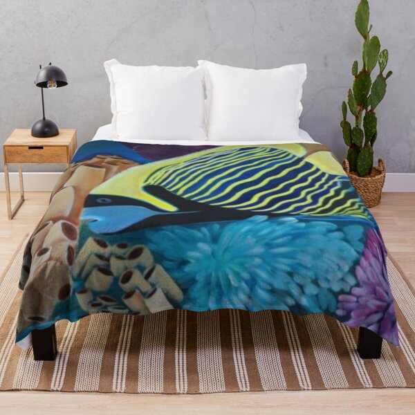 Item preview, Tropical Emperor Fish and Coral designed and sold by Xenia Blankinship.