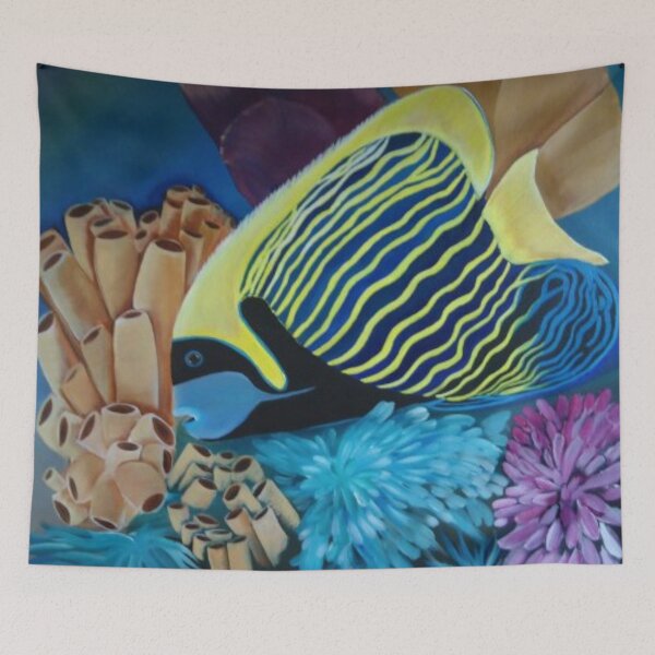 Item preview, Tropical Emperor Fish and Coral designed and sold by Xenia Blankinship.