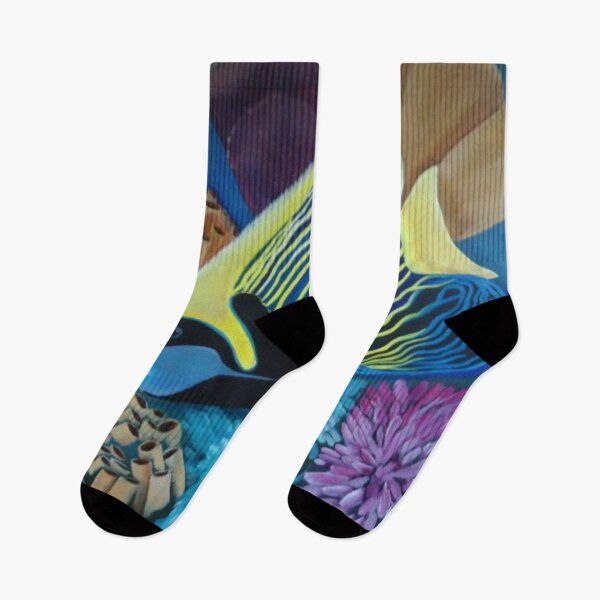 Item preview, Tropical Emperor Fish and Coral designed and sold by Xenia Blankinship.