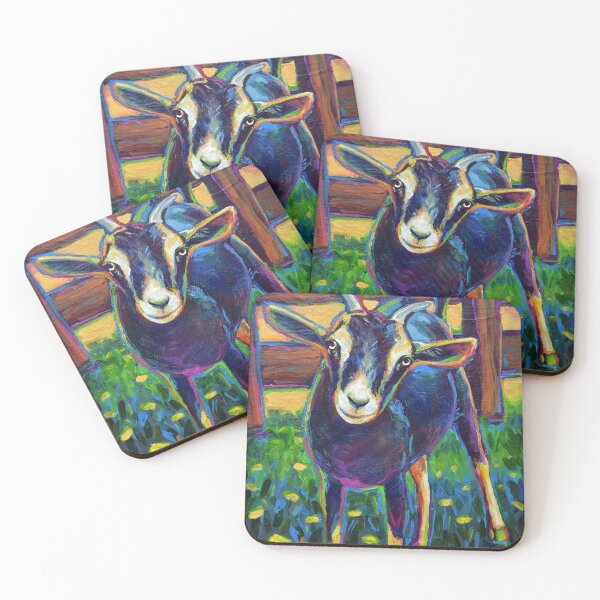 Item preview, Gertie the Black Farm Goat designed and sold by RobertPhelpsArt.