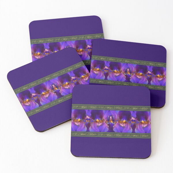 Item preview, Purple Iris Border designed and sold by LaRoach Digital Arts.