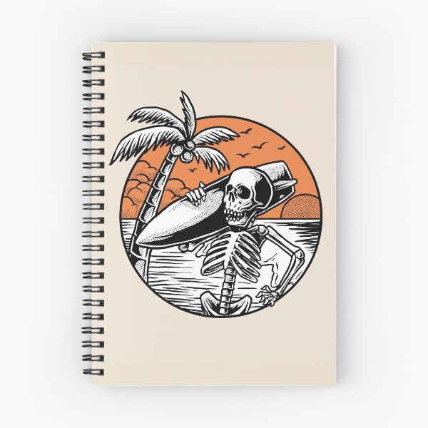 Item preview, Esqueleto de surf feliz designed and sold by Alli Well.