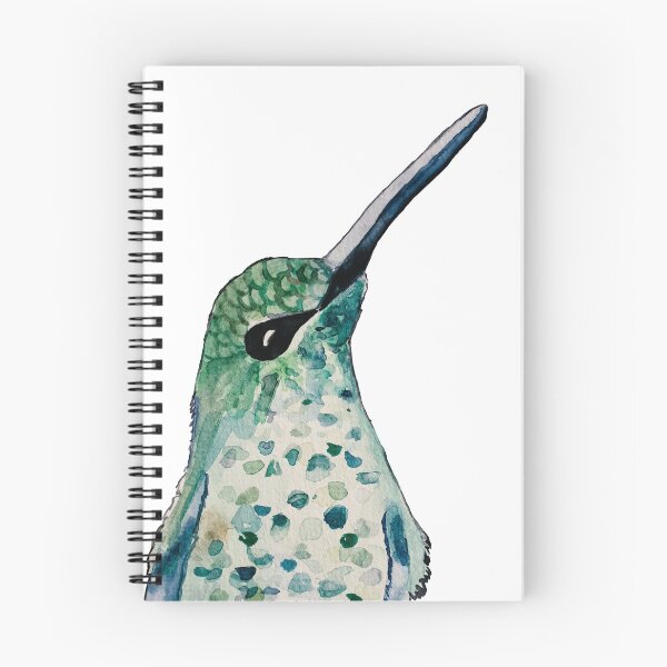 Item preview, Watercolor hummingbird illustration, cute small bird designed and sold by greenirene.