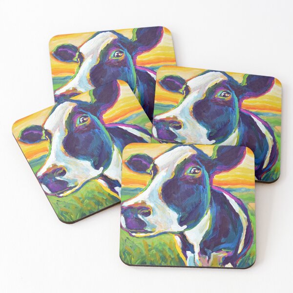 Item preview, Colorful FARM COW by Robert Phelps designed and sold by RobertPhelpsArt.