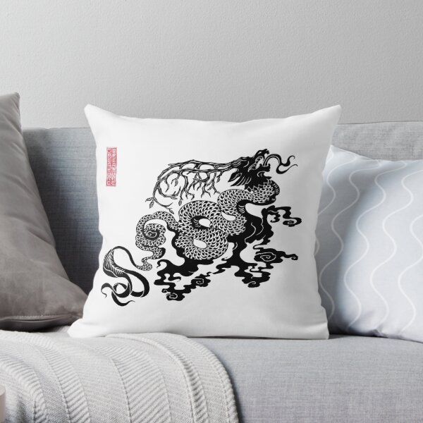 Akin Dragon Throw Pillow