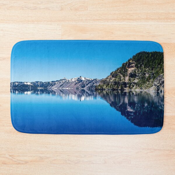 Item preview, Blue Lake Sky // Rocky Evergreen Mountain and Snowcap Sierra Range Reflection designed and sold by catbyrdcolorado.
