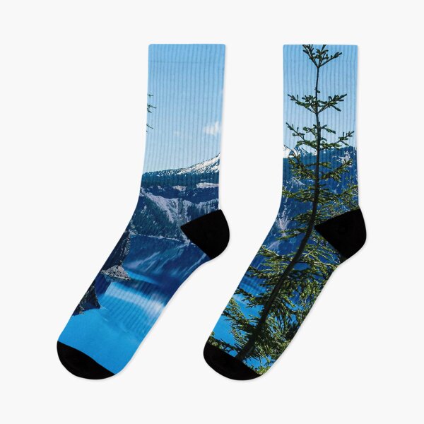 Item preview, Crater Lake // Incredible National Park Views of the Dark Blue Waters Sky and Mountains through the Evergreen Trees designed and sold by catbyrdcolorado.