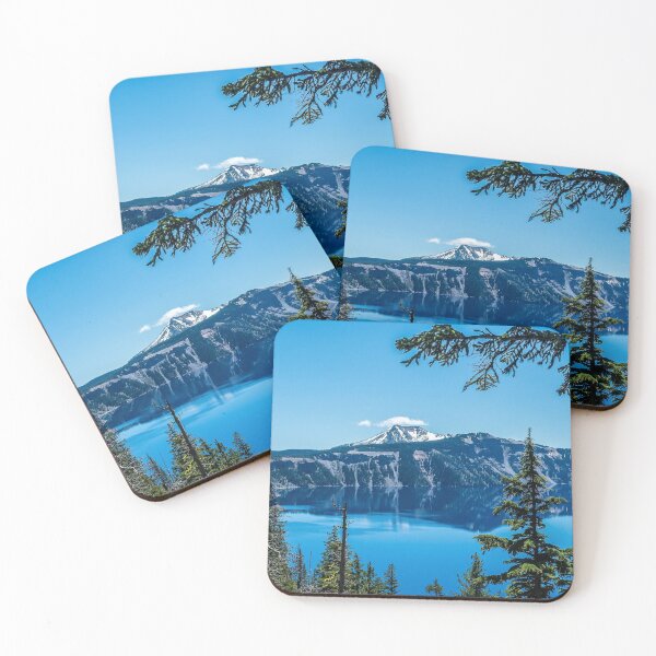 Item preview, Crater Lake Views // National Park Landscape Photography Clear Deep Blue Waters designed and sold by catbyrdcolorado.