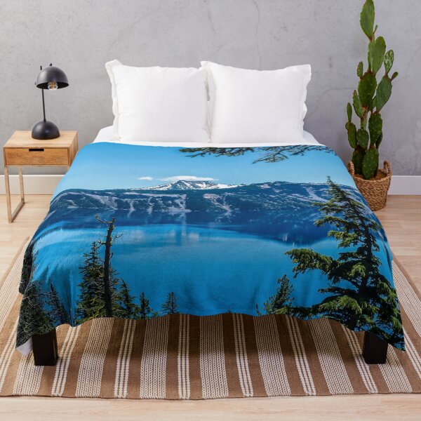 Item preview, Crater Lake Views // National Park Landscape Photography Clear Deep Blue Waters designed and sold by catbyrdcolorado.