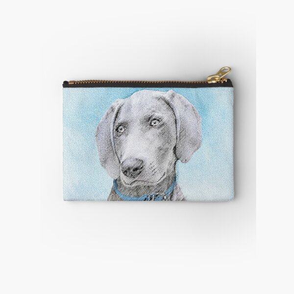 Item preview, Weimaraner Painting - Cute Original Dog Art designed and sold by alpendesigns.