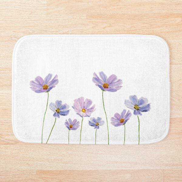 Item preview, pintado a mano flores de cosmos púrpura acuarela designed and sold by SelenePaintings .