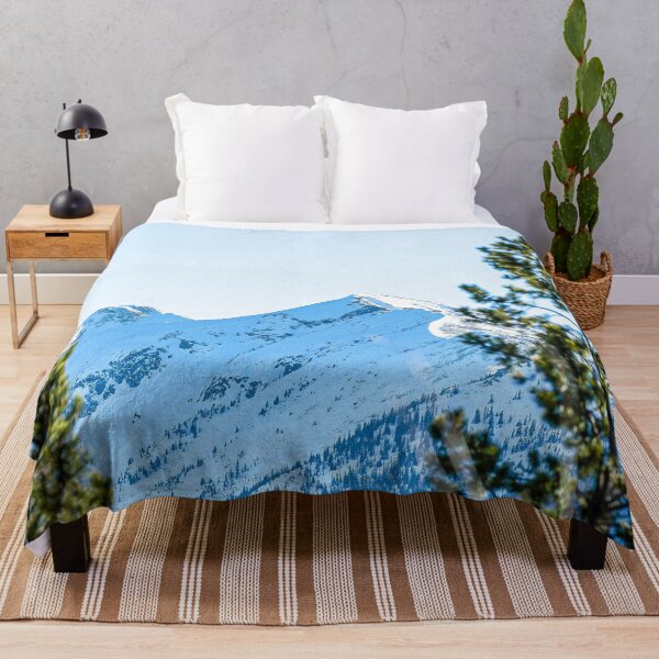Item preview, Through the Trees // Snowy High Mountain Pass Alpine Adventure Crisp Blue Sky designed and sold by catbyrdcolorado.
