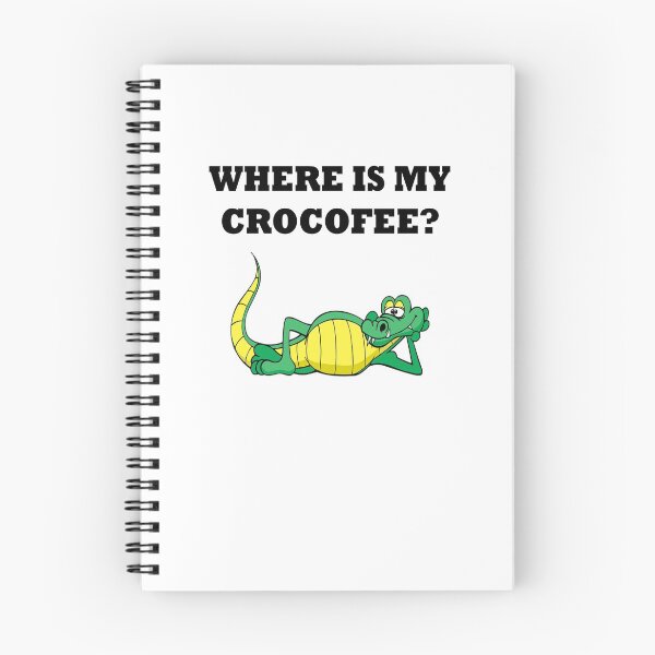 Item preview, Coffee crocodile pun designed and sold by zejose.