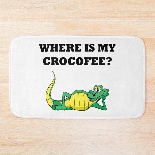Item preview, Coffee crocodile pun designed and sold by zejose.