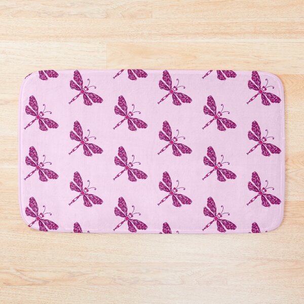 Item preview, Dragonfly pink purple inked line art  designed and sold by Sarah Trett.
