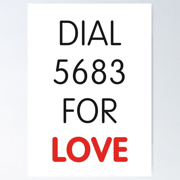 Item preview, Dial 5683 for LOVE designed and sold by Hell-Prints.