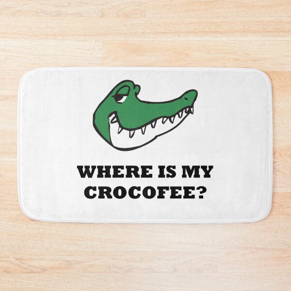 Item preview, Coffee crocodile pun designed and sold by zejose.