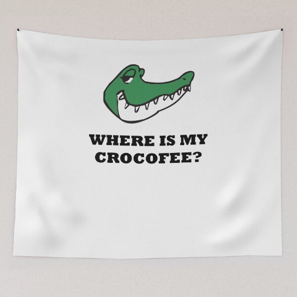 Item preview, Coffee crocodile pun designed and sold by zejose.