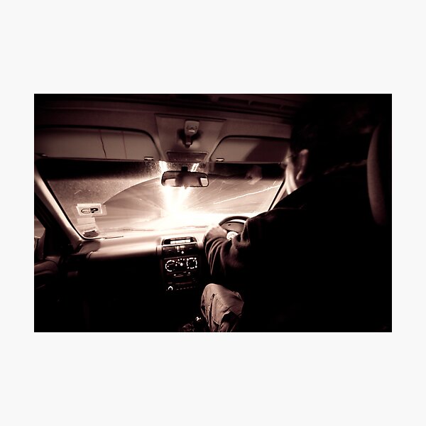 Driving down the highway of light Photographic Print