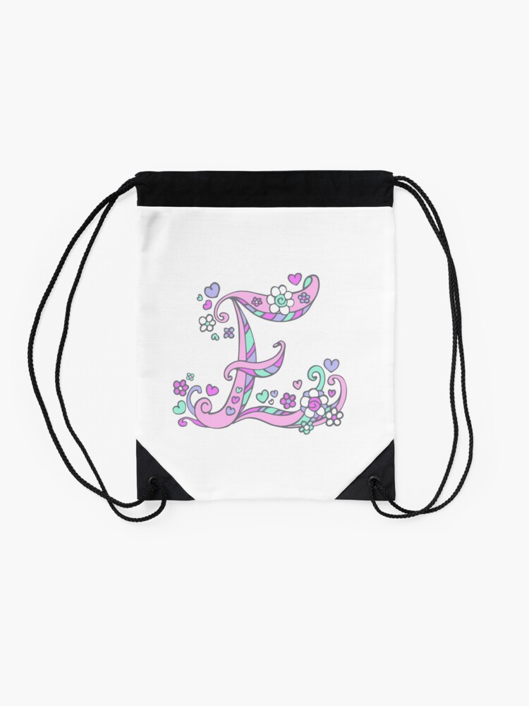 Letter K monogram decorative heart and flower art  Tote Bag for Sale by  Sarah Trett