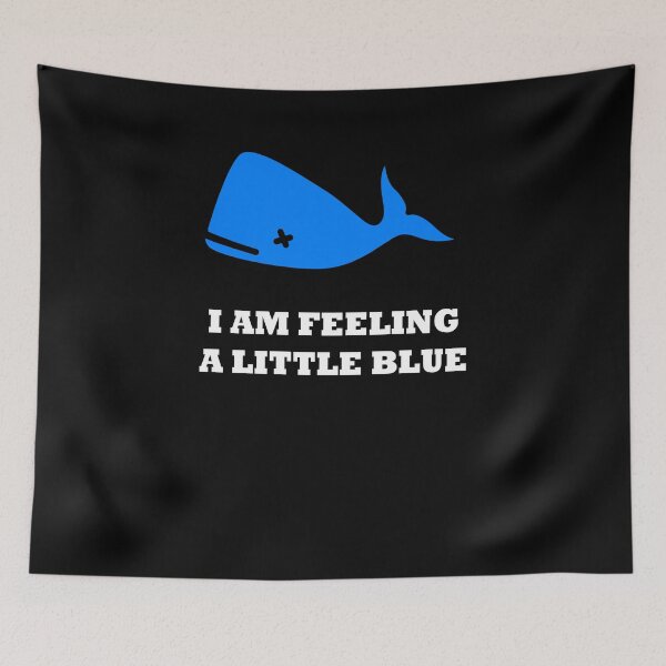 Item preview, Feeling Blue Whale pun designed and sold by zejose.