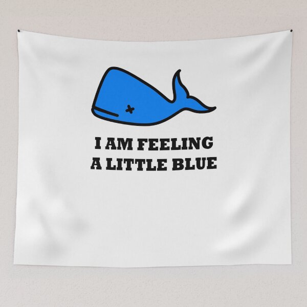 Item preview, Feeling Blue Whale pun designed and sold by zejose.