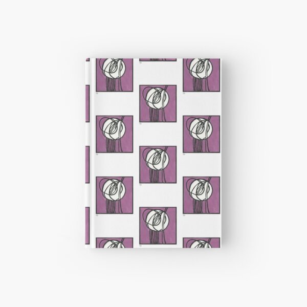 Rosebud Glass Panel by Charles Rennie Mackintosh - Watercolor Hardcover Journal