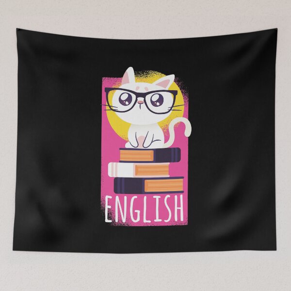 Item preview, Nerd cat with books. designed and sold by emphatic.