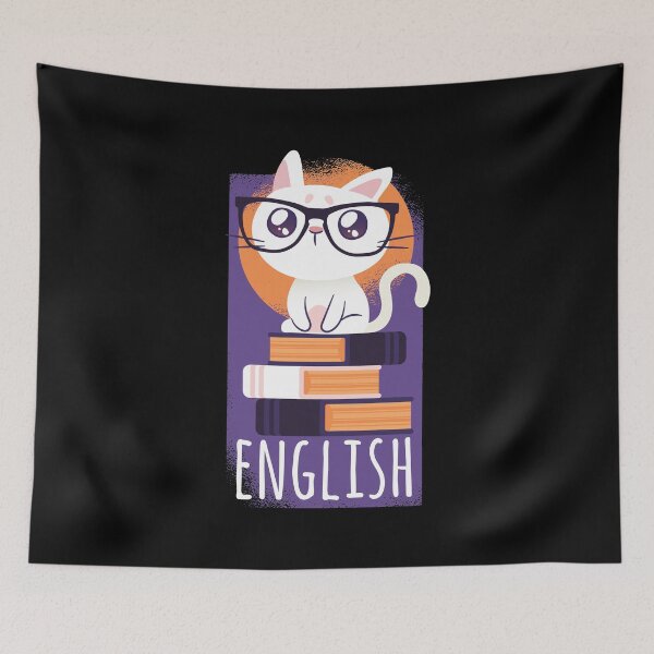 Item preview, Nerd cat with books. designed and sold by emphatic.