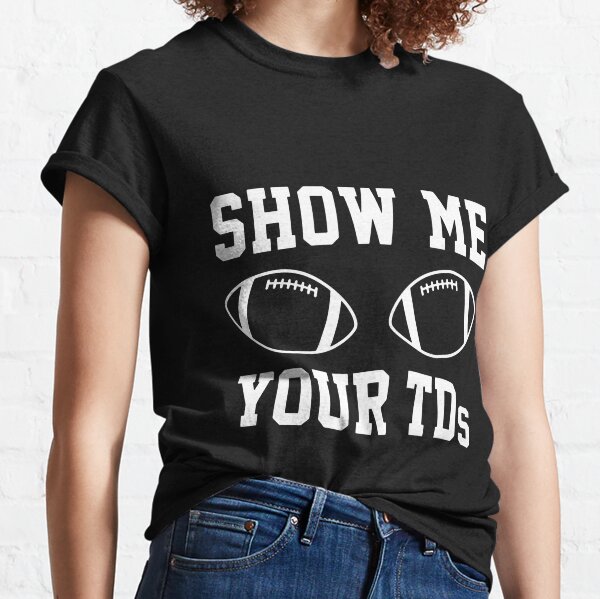 SHAKES for DALLAS TOUCHDOWNS V Neck T Shirt Cleavage Tee 